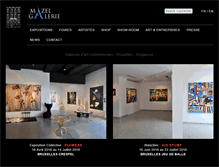 Tablet Screenshot of mazelgalerie.com